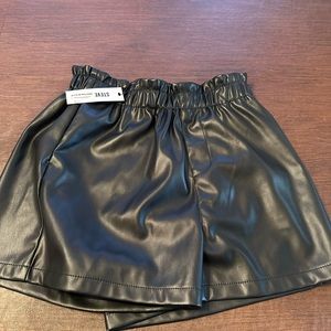NWT Steve Madden faux leather shorts